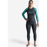 Decathlon Nabaiji OWS 500 2/2 Siyah Turkuaz Kadın Neopren Wetsuit
