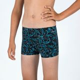 Decathlon Nabaiji Siyah Mavi - 500 Fitib Çocuk Boxer Mayo