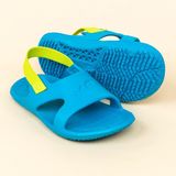 Decathlon Nabaiji Slap 100 Mavi Yeşil Çocuk Sandalet