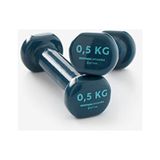 Decathlon Nyamba Dambıl 2 x 0,5 kg Fitness Hafif Antrenman Pilates 2 Adet - 2 x 2,17 kg - Siyah