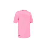 Decathlon Olaian Çocuk UV Korumalı Kısa Kollu Sörf Tişörtü, Neon Pembe, 7-8 Yaş