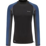 Decathlon OLAIAN Erkek Uv Korumalı Uzun Kollu Sörf Tişörtü - Mavi - 500 - Siyah - Mavi - Füme
