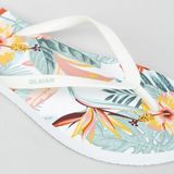 Decathlon Olaian Kadın Parmak Arası Terlik - Tropical - 120 - Beyaz