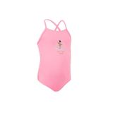 Decathlon Olaian Kız Çocuk Tek Parça Yüzücü Mayosu, 7-8 Yaş, Pembe