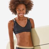 Decathlon Olaian Siyah Lily 900 Kız Çocuk Üçgen Bikini Üstü