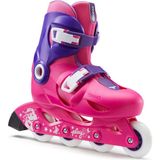 Decathlon Oxelo Çocuk Paten - Play 3 Pembe / Mor - İnline Tekerlek Özellikleri ile 4-6 Yaş İçin - 30 - 32