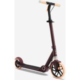 Decathlon Oxelo Çocuk Scooter - Manuel Scooter 200 mm Tekerlekli Bordo/Turuncu - 8/9 Yaş Grubu için Uygun - Sarı