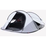 Decathlon Quechua 3 Kişilik Kamp Çadırı Fresh&Black 2 Seconds Beyaz Polyester Malzeme ile Kolay Kurulum