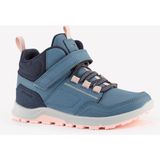 Decathlon Quechua Çocuk Su Tutmaz Mavi Outdoor Bot 28 / 34 NH500 Mid Hafif ve Rahat - Mavi - Pembe