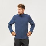 Decathlon QUECHUA Erkek Outdoor Polar - Mavi - MH120 - Lacivert - Gri