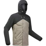 Decathlon QUECHUA Erkek Outdoor Yağmurluk - Siyah / Bej - MH150