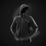 Decathlon QUECHUA Erkek Polar Mont 3XL Kapüşonlu Siyah Nefes Alabilir ve Esnek Kumaş SH100 U-WARM