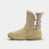 Decathlon Quechua Kadın Outdoor Kar Botu - Deri - SH100 X-Warm - Kum Rengi