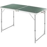 Decathlon Quechua Katlanabilir Kamp Masası Yeşil - 4/6 Kişilik Dayanıklı Metal Yapı ve Taşıma Kolaylığı - Yeşil - Gri