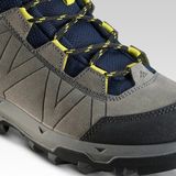 Decathlon Quechua Kız Çocuk Su Geçirmez Bot Mavi/Gri Kauçuk Tabanlı Hafif Günlük Ayakkabı - Lacivert - Sarı