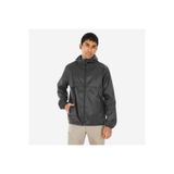 Decathlon Quechua Raincut Full Zip Rüzgar Kesen Siyah Erkek Outdoor Yağmurluk