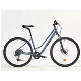 Decathlon Riverside 500 Mavi Alçak Kadrolu 150-165 cm Trekking Bisikleti