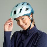 Decathlon ROCKRIDER Dağ Bisikleti Kaskı - Mavi / Degradeli - Expl 500 - Mavi - Yeşil