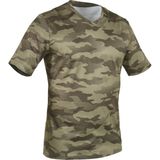 Decathlon Solognac 100 Kısa Kollu Kamuflaj Desenli Yeşil Erkek T-shirt