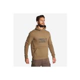 Decathlon Solognac 500 Logo Bej Avcılık ve Doğa Gözlemi Erkek Kapüşonlu Sweatshirt