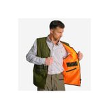 DECATHLON Solognac Avcılık ve Doğa Gözlem Yeleği, Çift Taraflı, Turuncu/Yeşil, L Beden