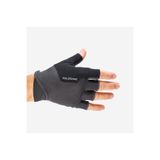 Decathlon Solognac Ball Trap Parmaksız Eldiven, Karbon Gri/Siyah, M, Unisex