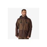 Decathlon Solognac Erkek Avcı Yağmurluğu, Çift Renkli, Koyu Kahverengi, 2XL Beden