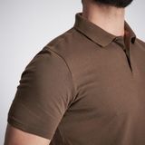 Decathlon Solognac Erkek Avcılık Polo Tişörtü - Kahverengi - 100 - XL - Koyu Kahverengi