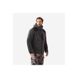 Decathlon Solognac Erkek Gri Fermuarlı Kapüşonlu Polar Hırka, Ses Çıkarmayan, Avcılık ve Doğa Gözlemi