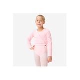 Decathlon Starever Çocuk Pembe Çapraz Bale Hırkası, 5-6 Yaş, Polyester
