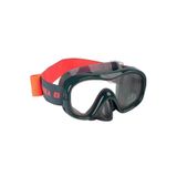Decathlon-Subea Dalış Maskesi - Gri - 100 Confort (Koyu gri/Koyu gri/Neon yavruağzı / M)