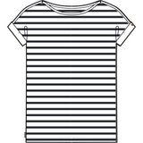 Decathlon Tribord Kadın Yelkenli Tişörtü - Beyaz/mavi - Sailing 100 - XL - Beyaz - Mavi