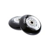 Decathlon Waveboard Tekerleği, Siyah, 2'li Set