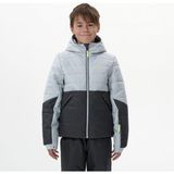 Decathlon Wedze Çocuk Kayak Montu - Gri - 180 Warm - Gri - Sarı - 10 Yaş