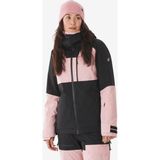 Decathlon Wedze Kadın Kayak/Snowboard Montu 500 Am Pembe - Siyah Su Geçirmez Özellikli Polyester