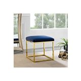 DeccoStil Chic Mini Metal Ayaklı Puf 40x40 cm
