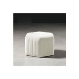DeccoStil Çizgili Altıgen Dikişli Puf 45*45 Cm Yükseklik 45 Cm