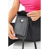 Decent Polo Kadın Askılı Çanta Telefonluk Cüzdan - Siyah - 10*19