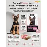 Decent Puppy Kuzu Eti ve Pirinçli Yavru Köpek Maması 15 kg (Yeme Garantili) - 1 adet