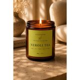 Decevorine Neroli Tea Bergamot, Yeşil Çay, Yasemin, Beyaz Misk, Beyaz Zambak Premium Kokulu Mum 100 gr