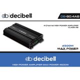 Decibell | DB-60.4AB | 4X60W | 4 Kanal Ab Class Oto Amfi