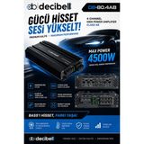 Decibell | DB-80.4AB | 4X80W | 4 Kanal Class Ab Oto Amfi