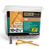 Deck Plus Ahşap Vidalar, Tan Dış Vidalar, 10-2.5", 5 lb Kutu, 48416