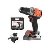&decker BLD682D1XK-QW 18V Powerconnect™ Kömürsüz Şarjlı Matkap/vidalama (1 x 2.0AH Akü, 1A Şarj Cihazı ve Kitbox Ile) - standart