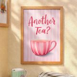 Deco Another Tea Duvar Panosu - Renkli - 30X40 Cm