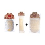 Deco Bella Organic Bath Fiber Kabak Banyo Lifi 3'lü Set Bej bej
