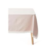 Deco Center Pudra Pembe Düz Dantel Detaylı Masa Örtüsü - 150 x 250 Cm