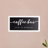Deco Coffee Duvar Panosu - Siyah - 40X20 Cm
