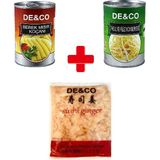 De&co De&co Paketi - Konserve Bebek Mısır Koçanı - Konserve Soya Filizi - Zencefil Turşusu - 2,5 kg