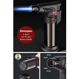 Deco Elit 2 Adet Pürmüz Doldurulabilir Çakmak 1300°C Torch Depolu Orta Boy Pürmüz